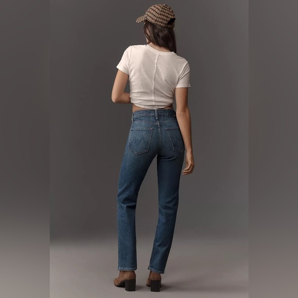 NWT! Anthropologie MOTHER The Tomcat Ankle High-Rise Straight-Leg Jeans 🍬 - Picture 3 of 6